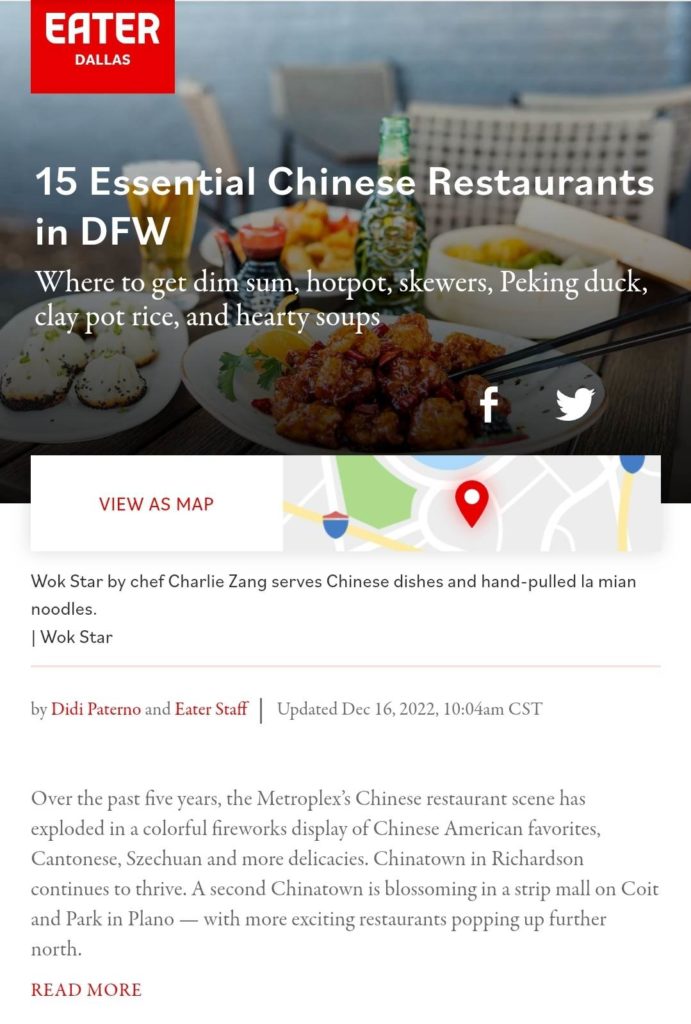 Didi Paterno's update on Eater Dallas' Chinese Restaurant Map